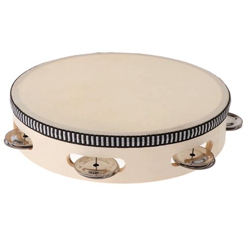 Trống Lắc Tay Gỗ Tambourine LG8-6